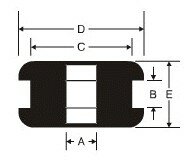 Passe-fils pour c&acirc;bles &agrave; 6mm  Mat&eacute;riel :  Silicone [couleur rouille]