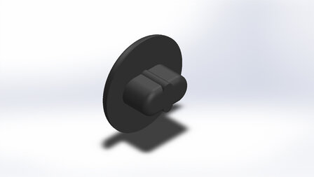 Bouchons pour marches d&#039;escaliers &Oslash;32 pour trou ovale 18x10mm - Noir