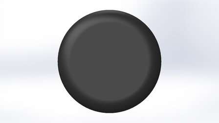 Bouchons pour marches d&#039;escaliers &Oslash;32 pour trou ovale 18x10mm - Noir