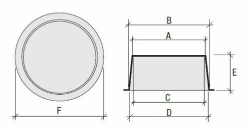 Bouchon conique - CPM029 | ø36.7 > Ø40.5 D=Ø45 | M39x1.5/2-M40x1.5-M42x3 - Prix par 100pcs