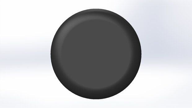 Bouchons pour marches d'escaliers Ø32 pour trou ovale 18x10mm - Noir
