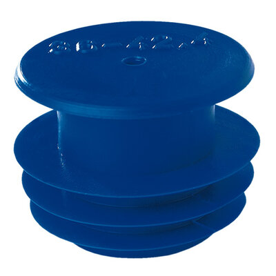 Bouchon à lamelles pour tube - PP63.5 pour tube intérieur Ø55,0 - 61,0mm bleu