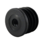 Embout rond fileté 18 mm M8 PE Noir Paroi de tube 1,5mm