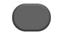 Bouchons pour marches d'escaliers Oblong 34x25mm pour trou ovale 18x10mm Noir_